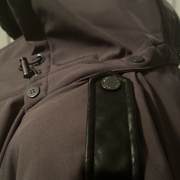 Michael Kors Gray lined winter jacket size Large with removable hood. - Picture 10 of 10